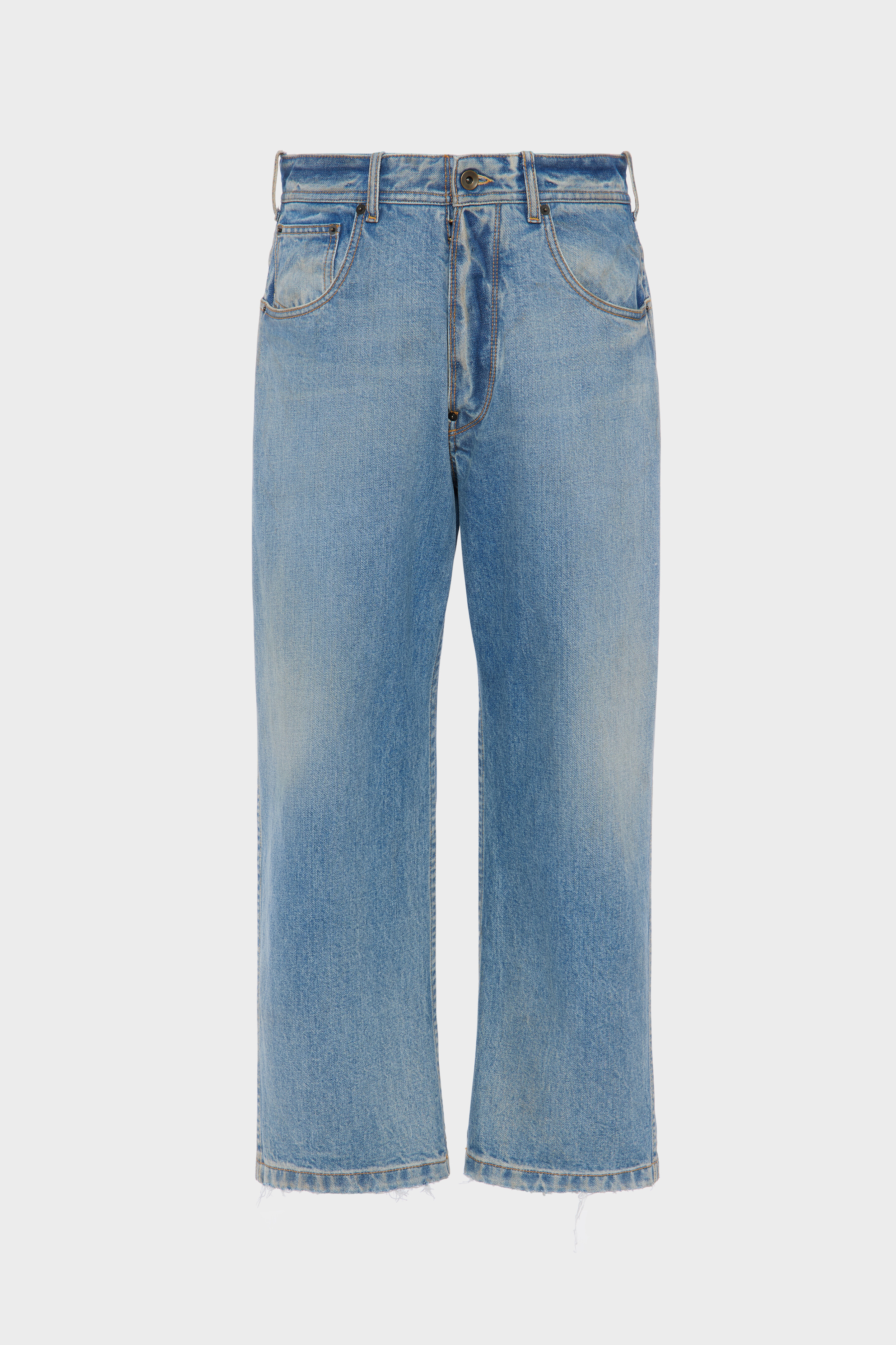 Straight-leg cropped jeans