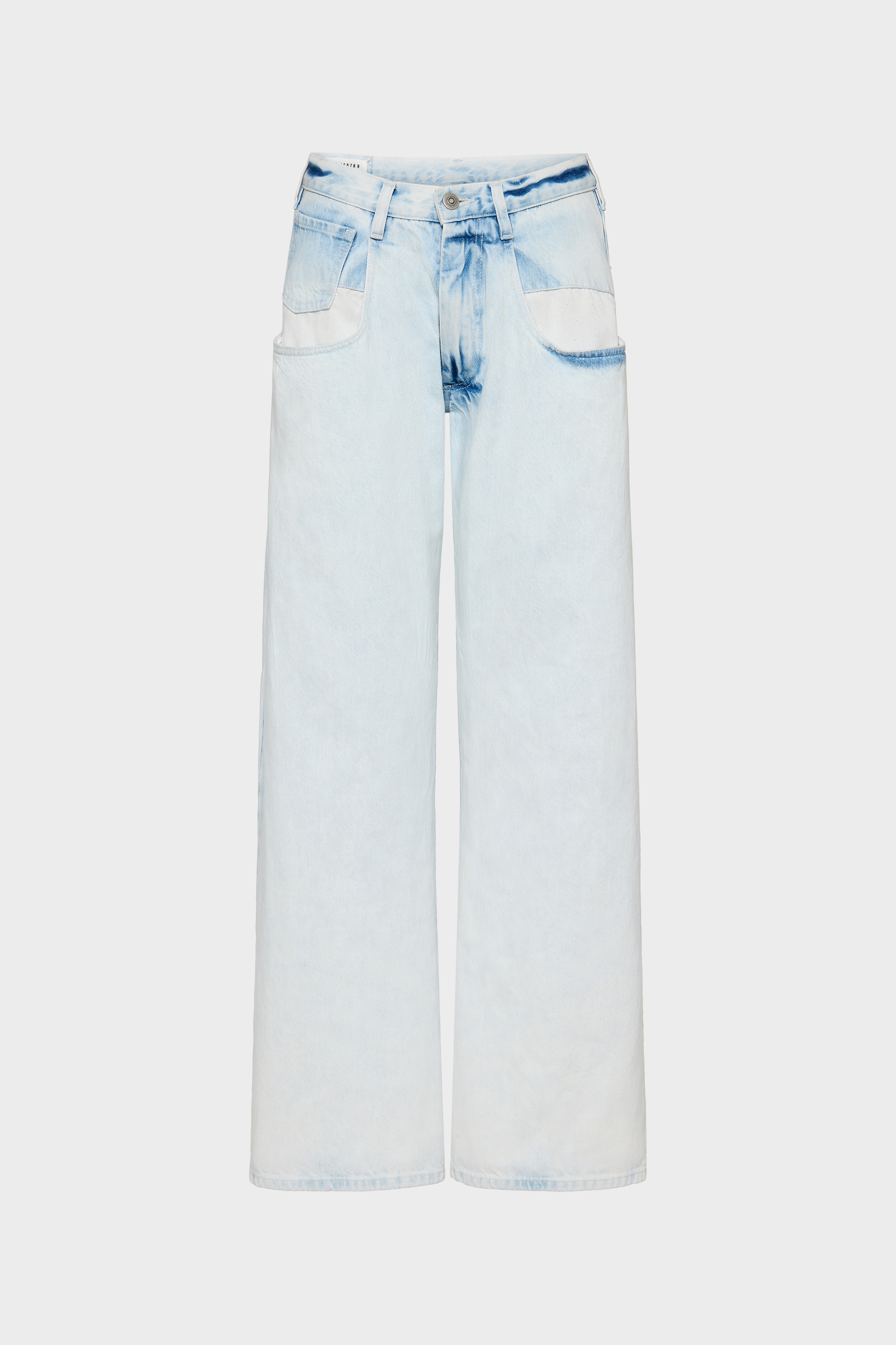 Bleached Straight-Leg Jeans