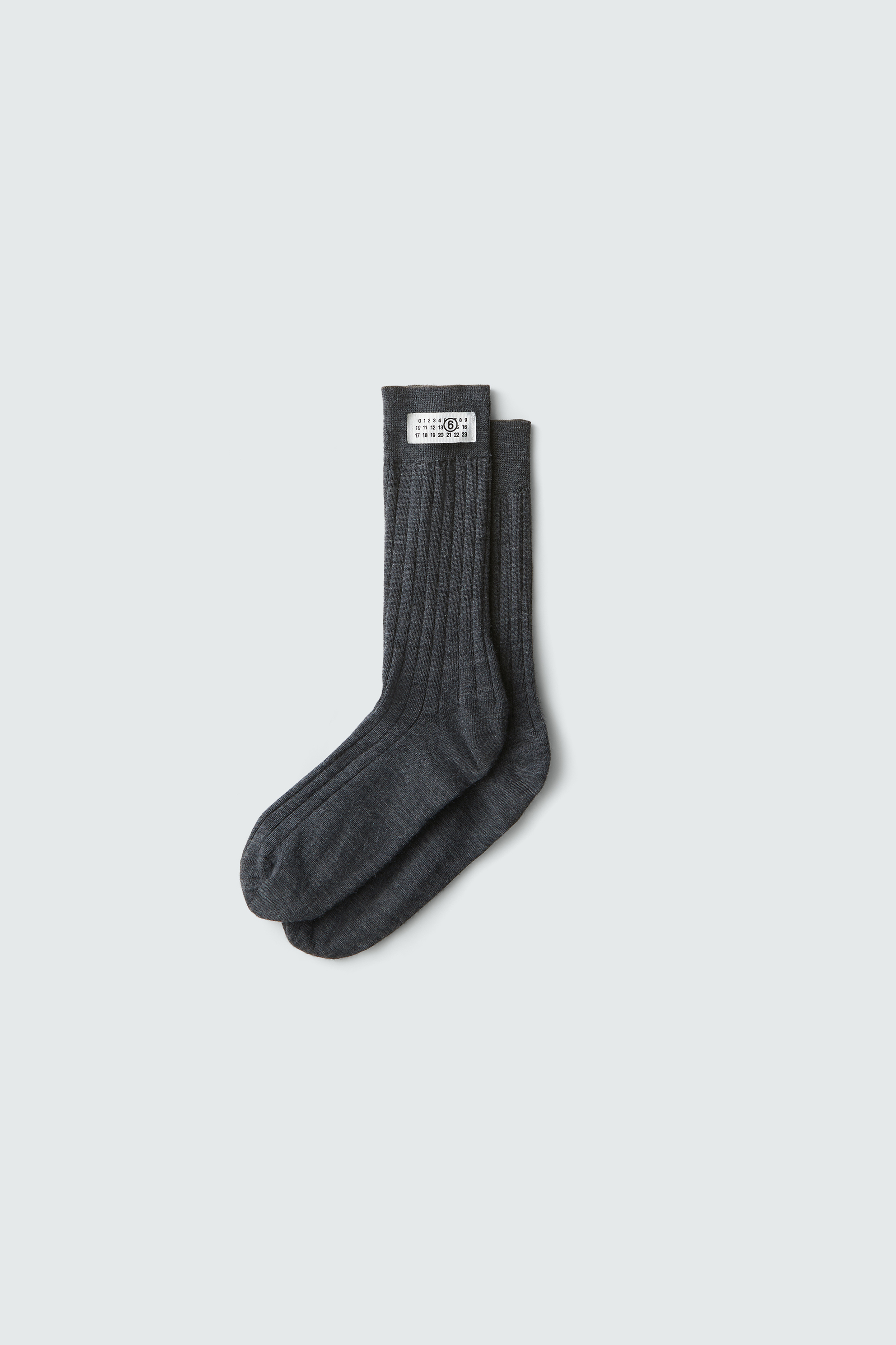 Chaussettes en laine m&eacute;lang&eacute;e