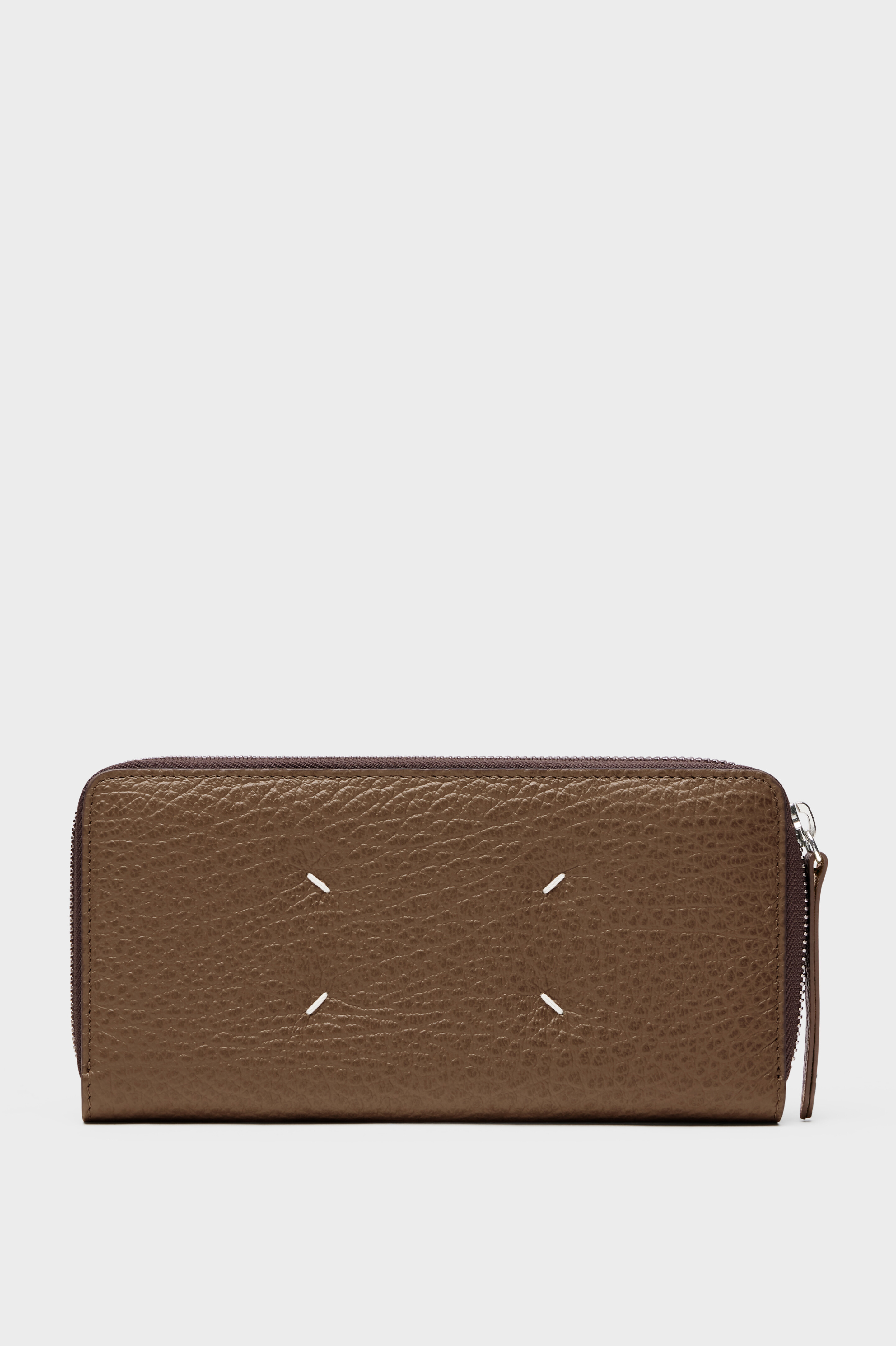 Four stitches zip-around wallet