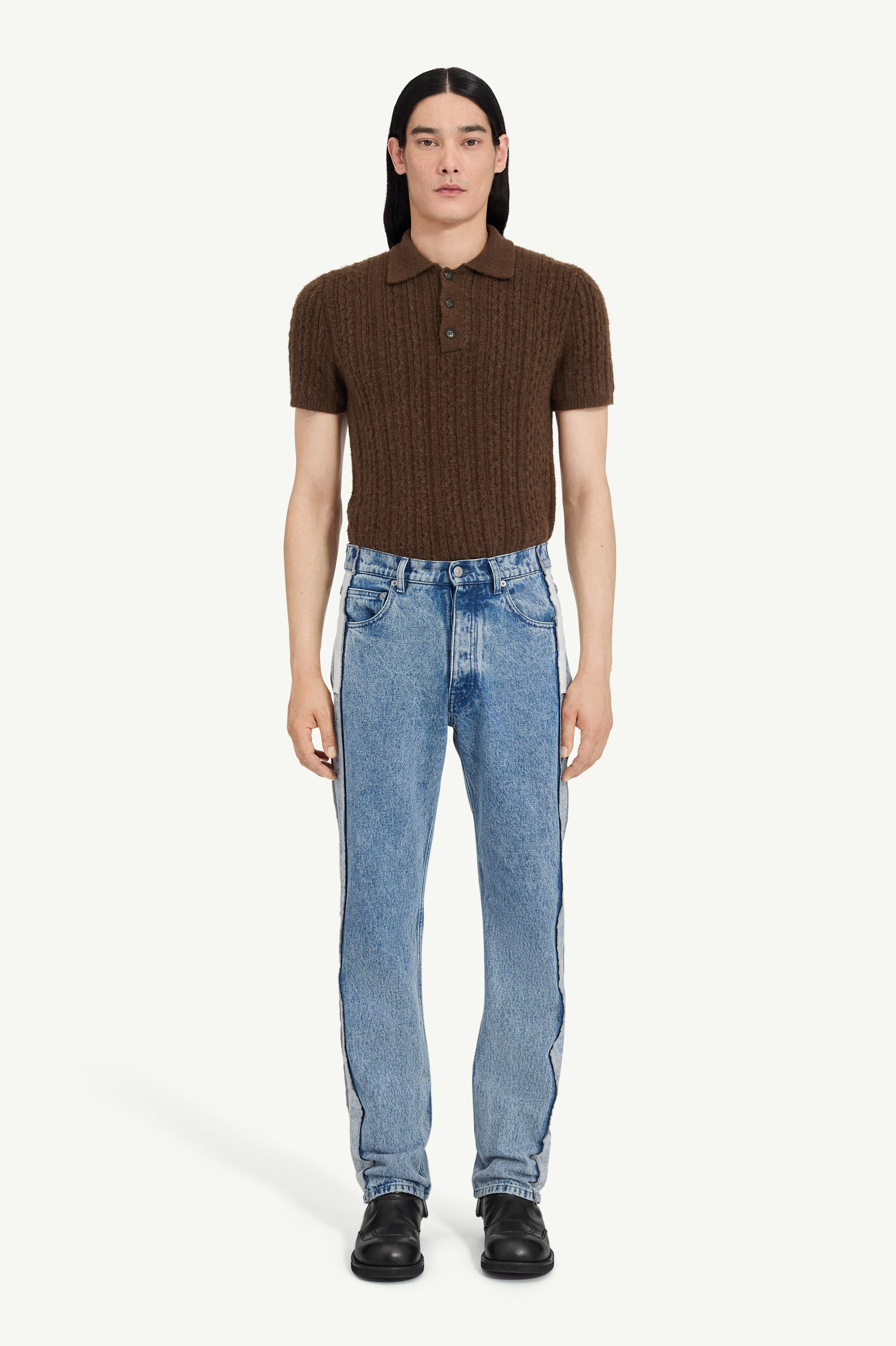 Straight-leg jeans
