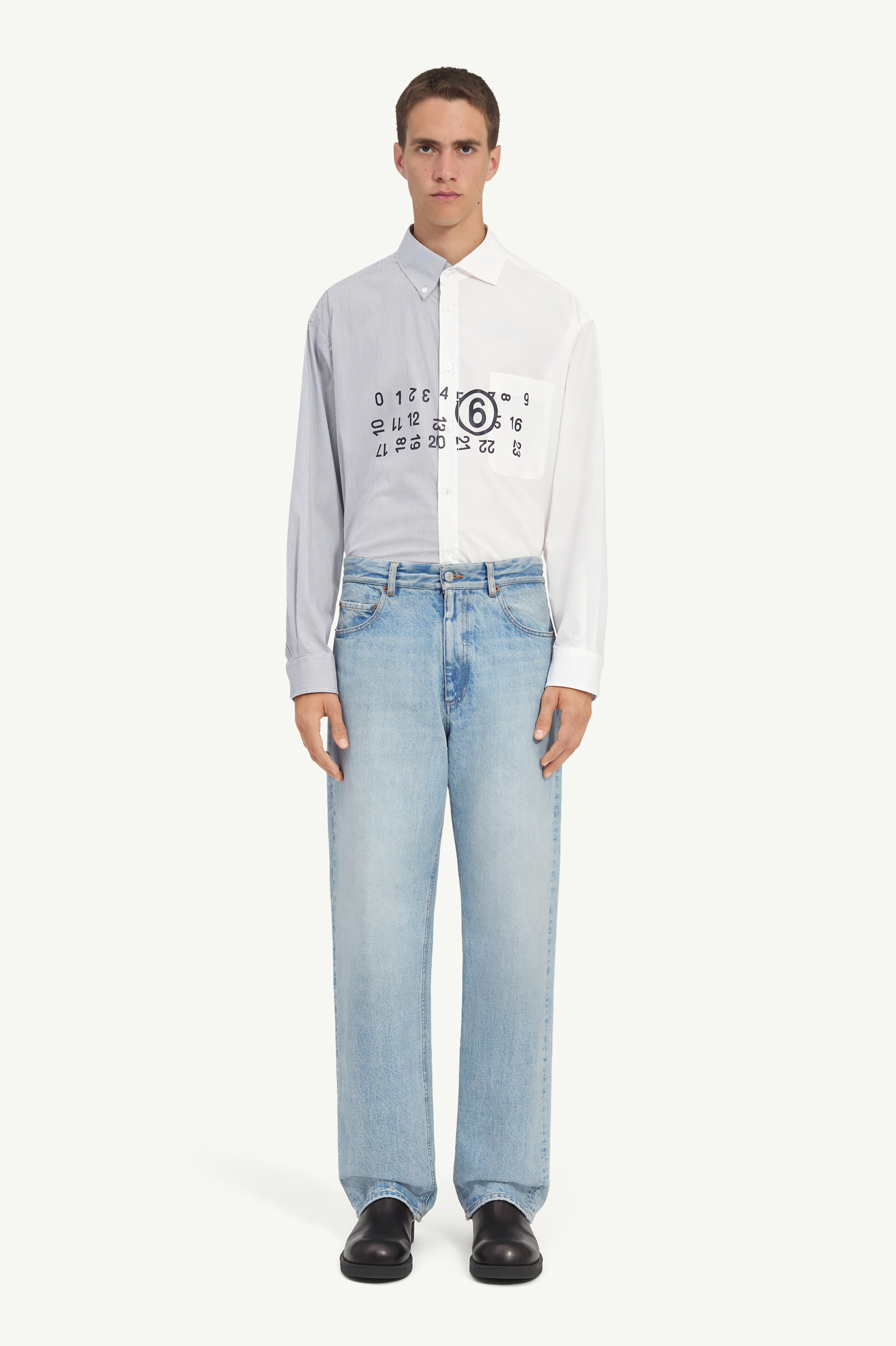 Straight-leg jeans