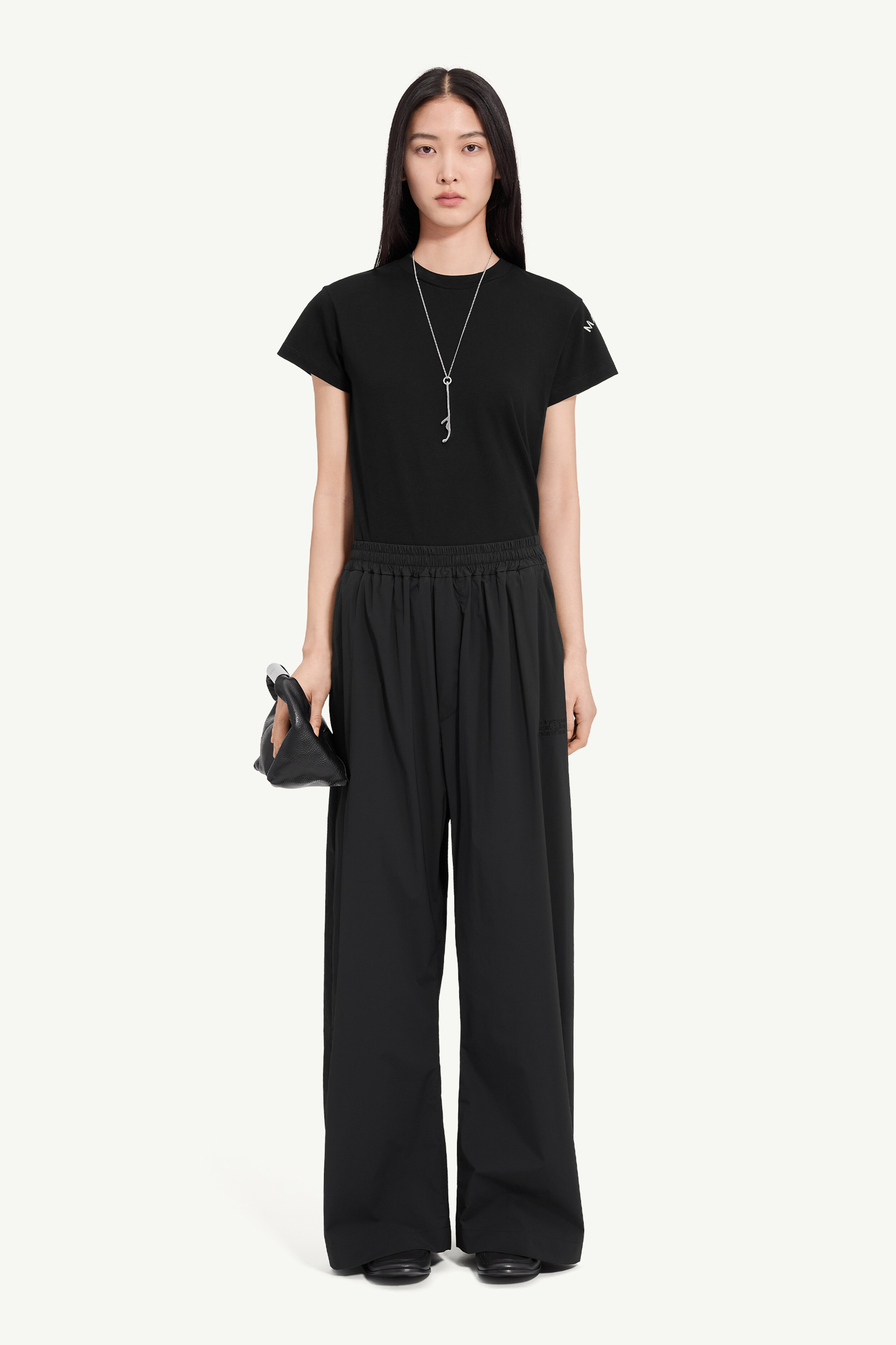 Logo-embroidered nylon drawstring trousers