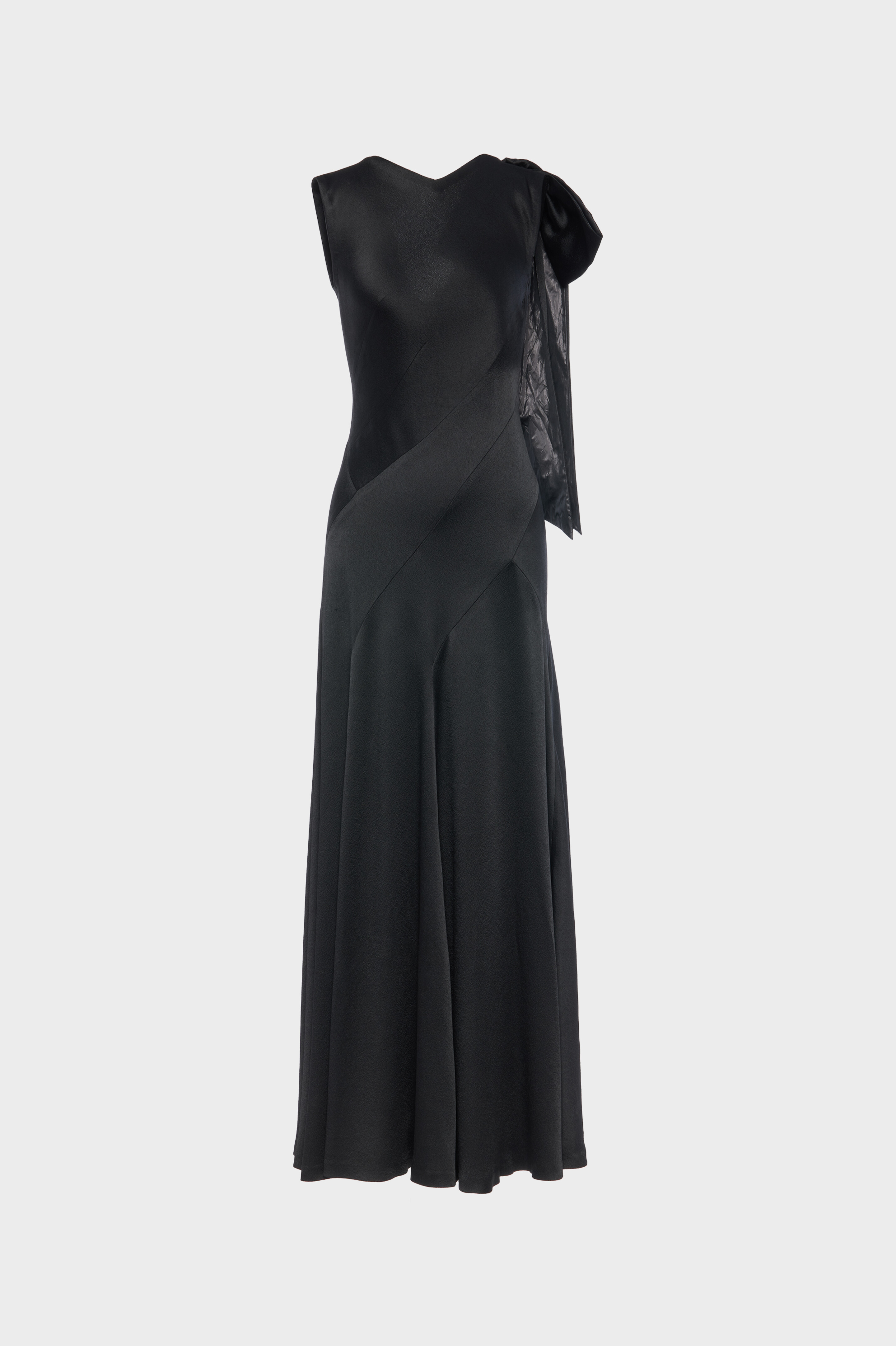 Bias-cut Evening Gown