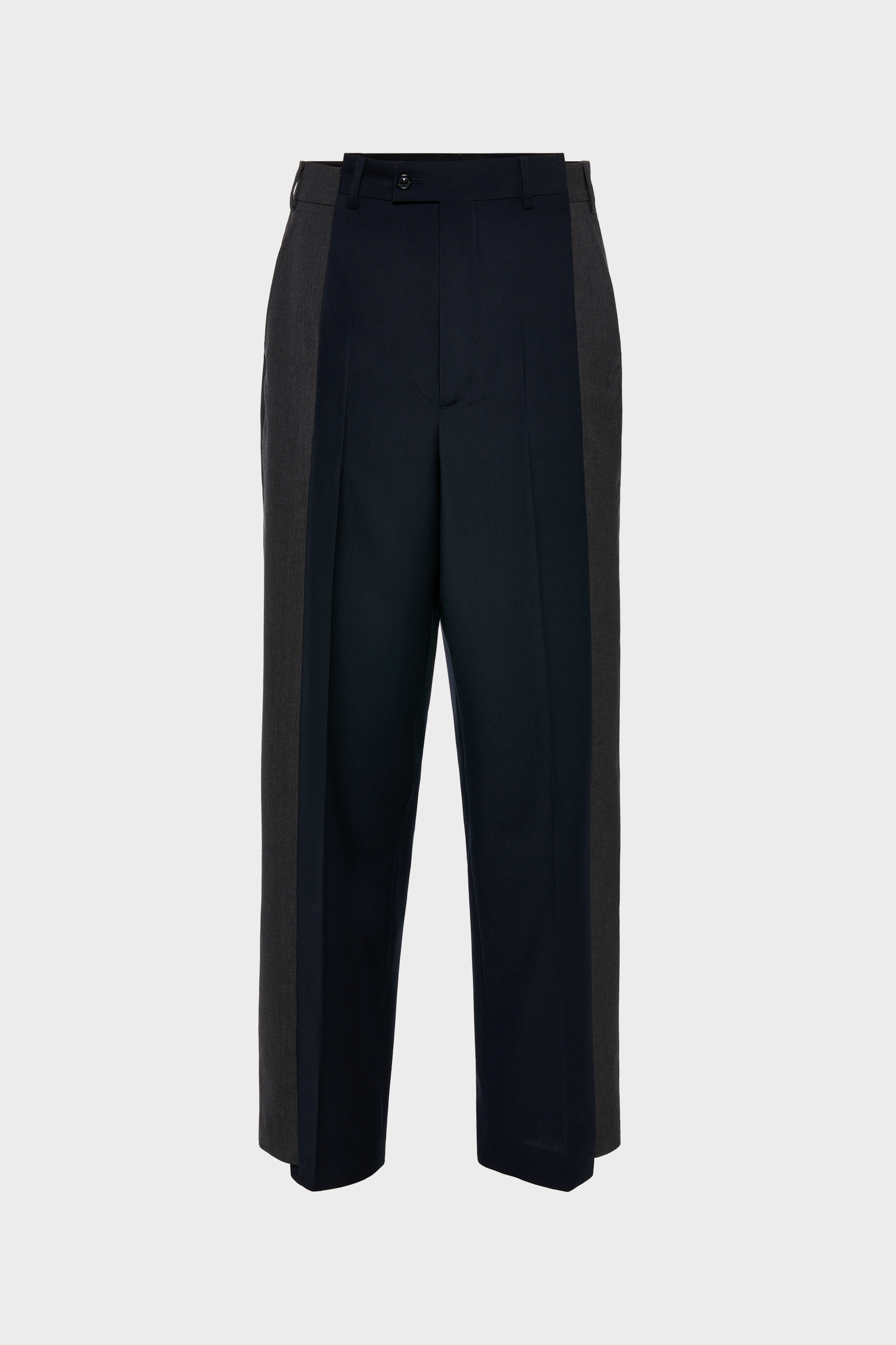 Pantalon bicolore en laine